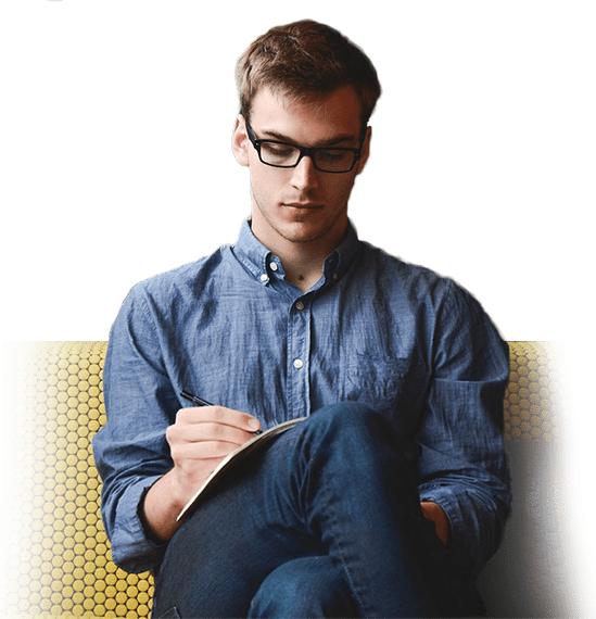 white business student